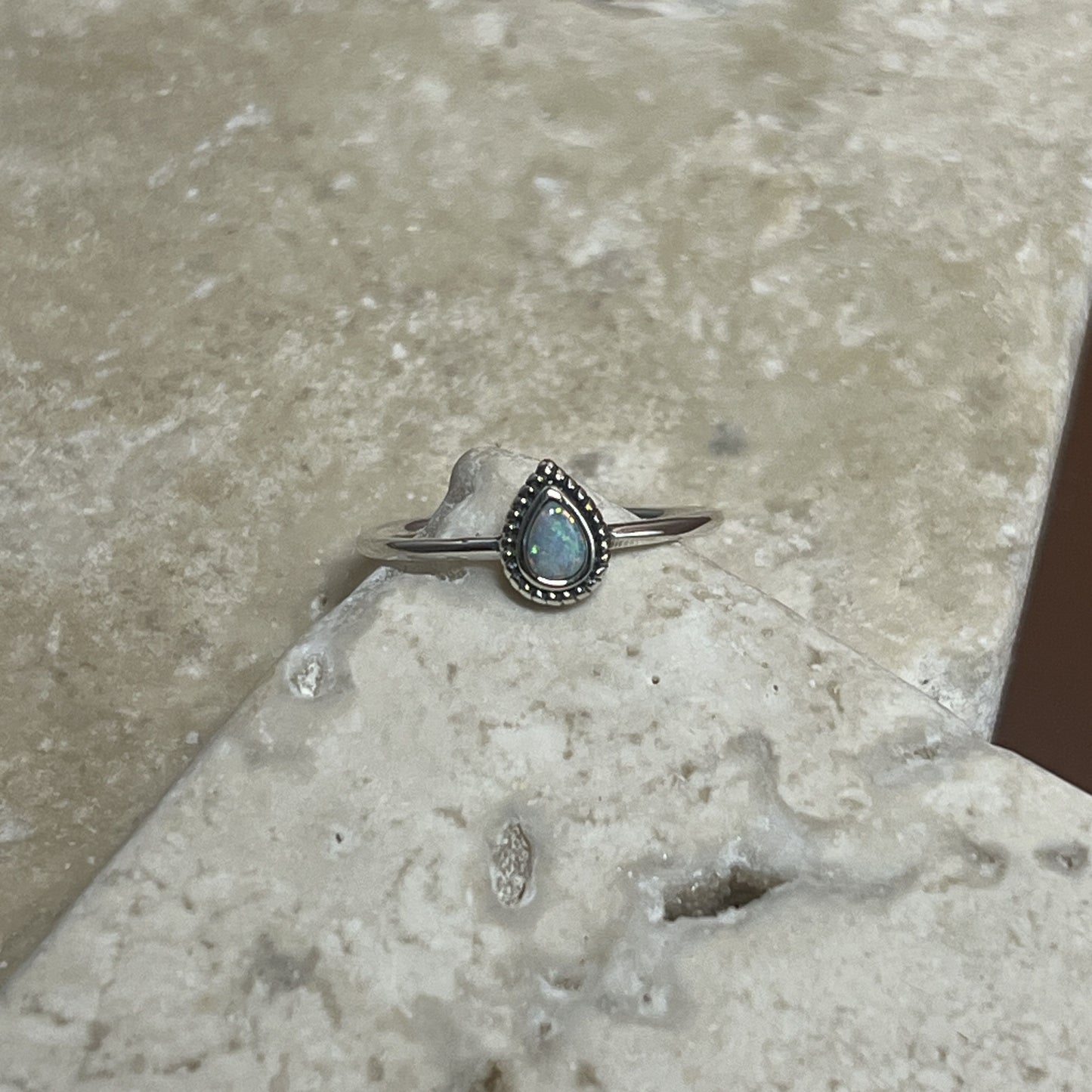 Opal Tear Ring