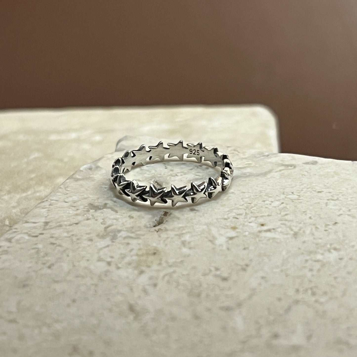 Small Star Band Ring
