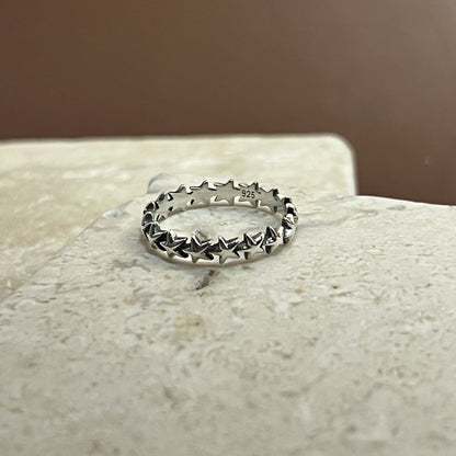Small Star Band Ring