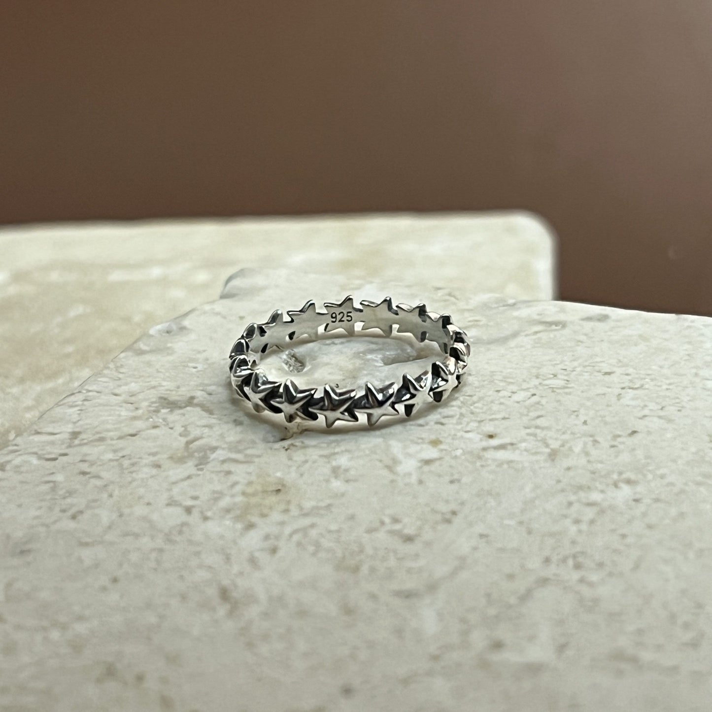 Small Star Band Ring