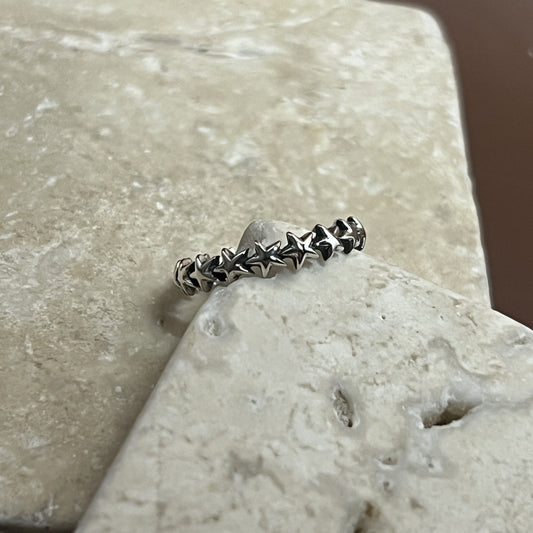 Small Star Band Ring