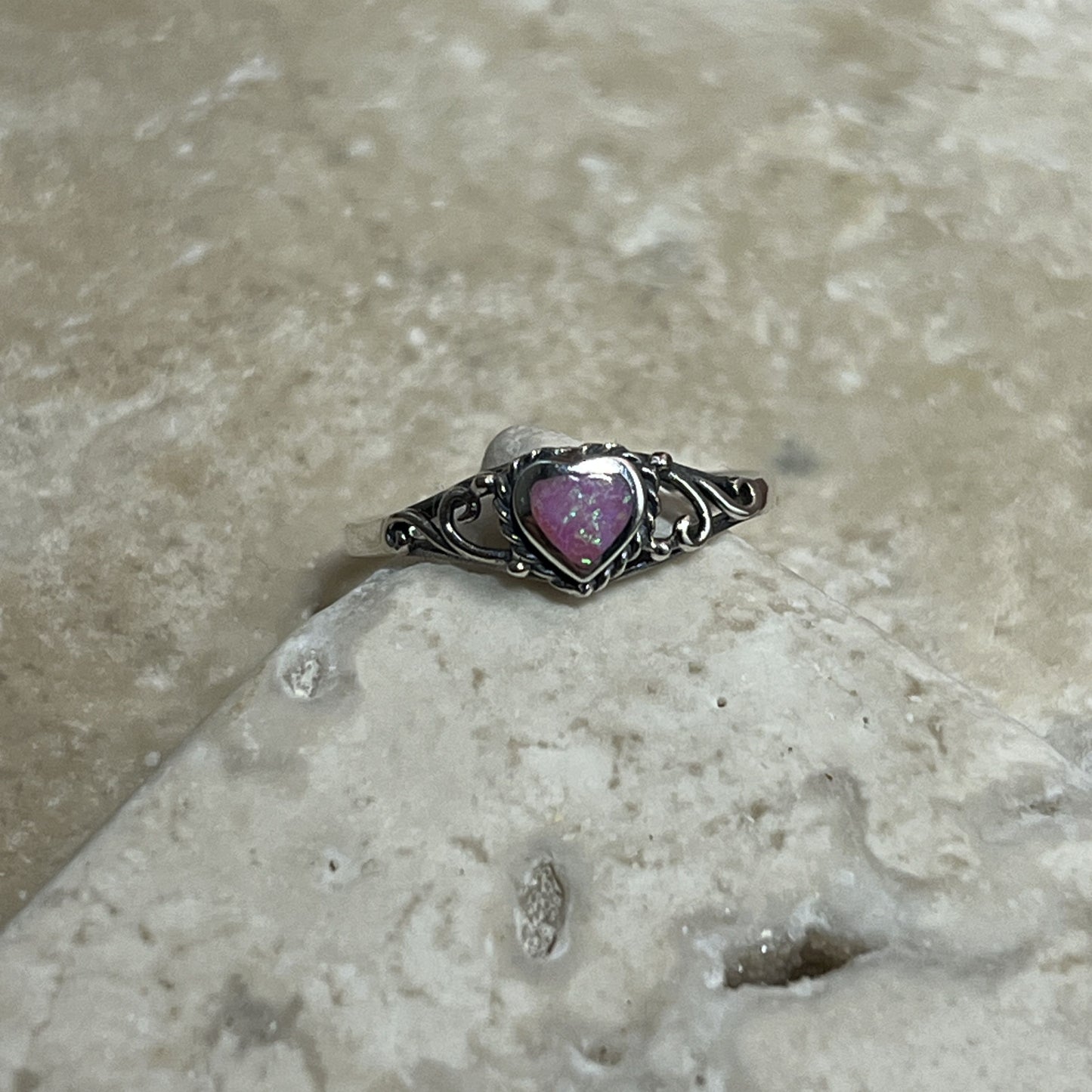 Opaline Heart Ring