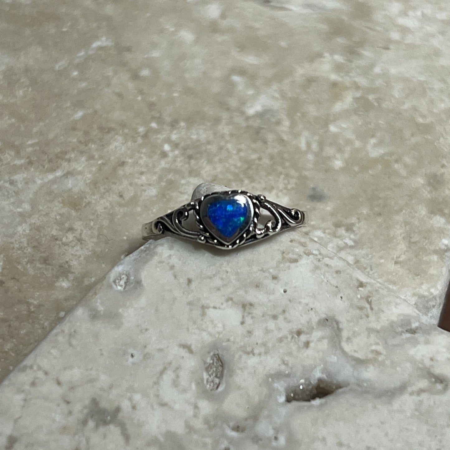 Opaline Heart Ring